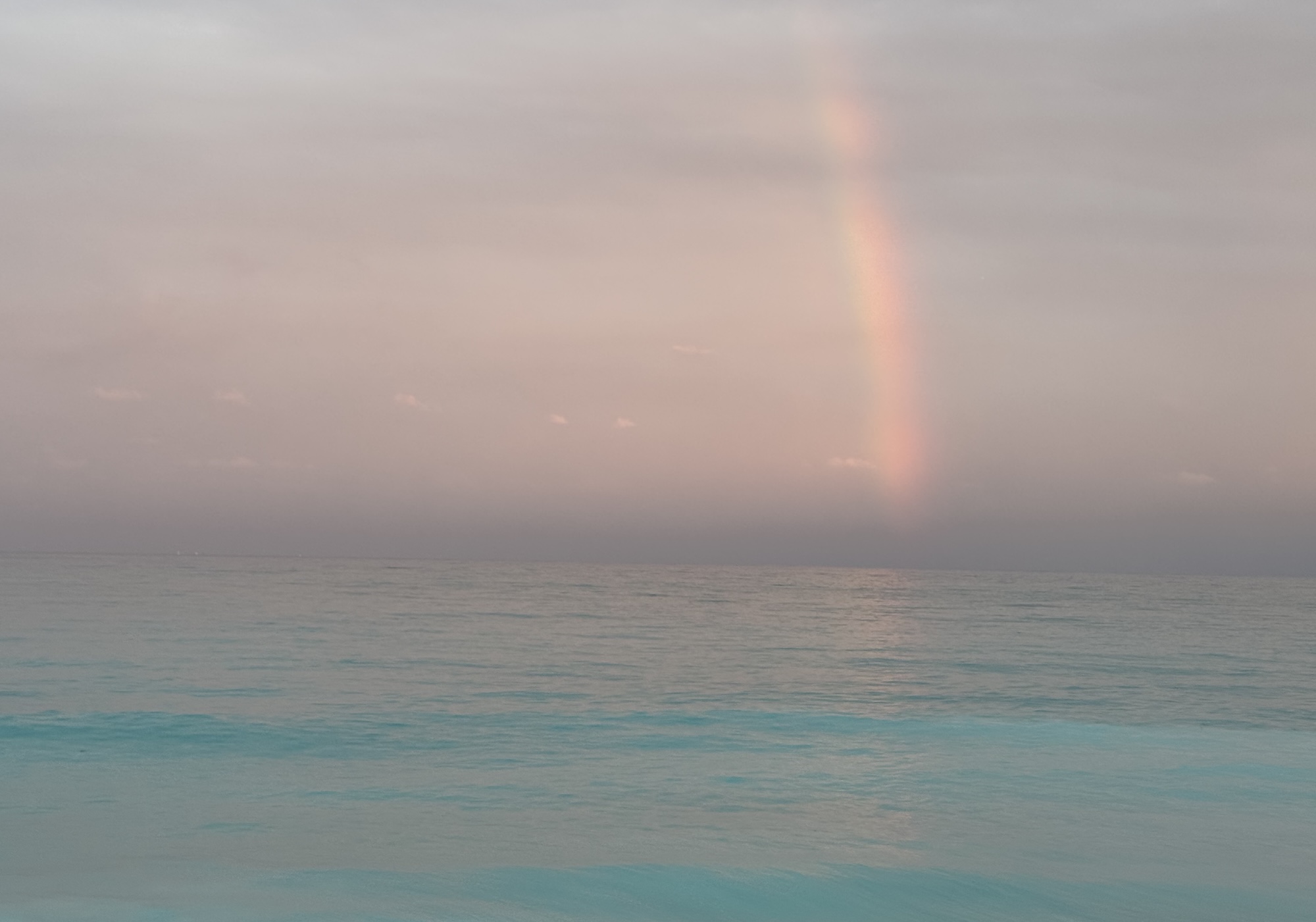 sea light and rainbow